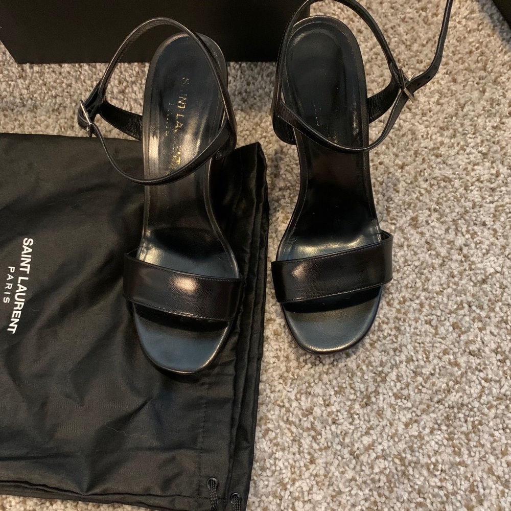 ‼️Saint Laurent Jane Wooden Wedge sandals - Picture 4 of 13